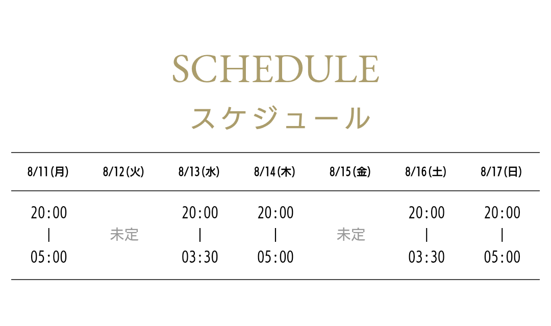 今週の出勤時間🍓